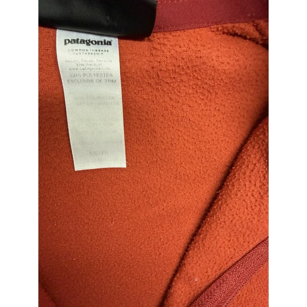 Patagonia Synchilla Mens Red 1/4 Zip Fleece Pullover Sweater Size S
